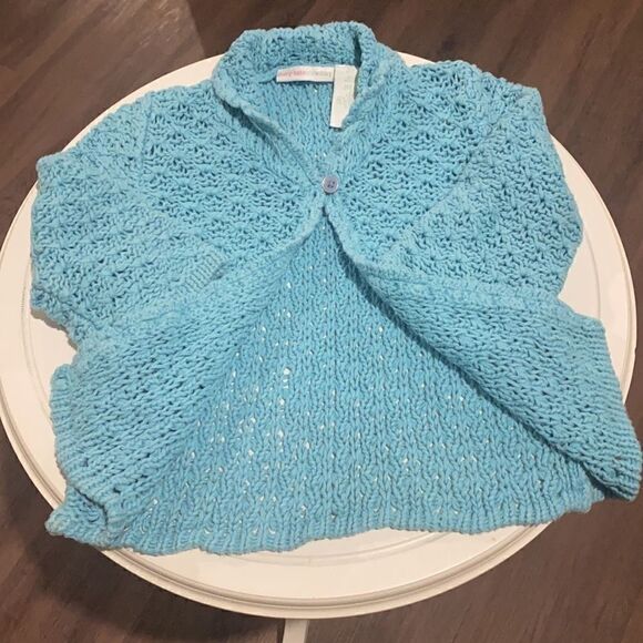 Mary Kate & Ashley crochet cardigan. Girls 24M. - Picture 4 of 5